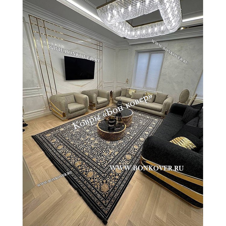 Иранский Ковер Бамбуковый Шелк Дизайн 30687